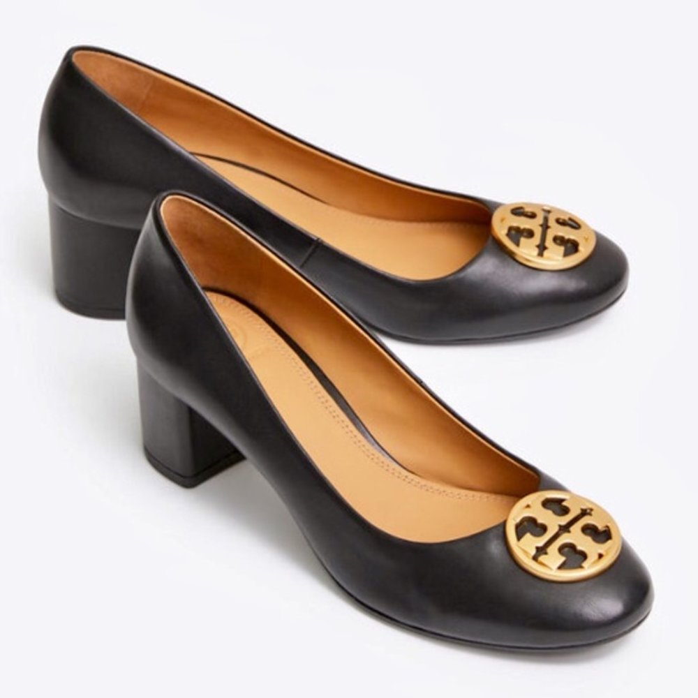 Tory Burch | Classic Benton Pump Block Heel | Black | Size 11
